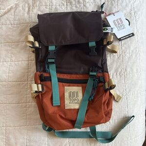Topo Designs Rover Mini Backpack NWT in Clay/Chocolate